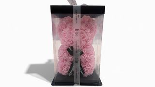 Kwiatowy miś jasno-różowy