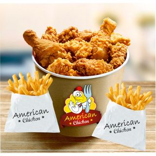 Kubełek Mix pałeczki z kurczaka 10 szt ,10 szt hot wings ,10 szt filet z kurcz