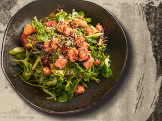 Салата Сладко - кисела сьомга