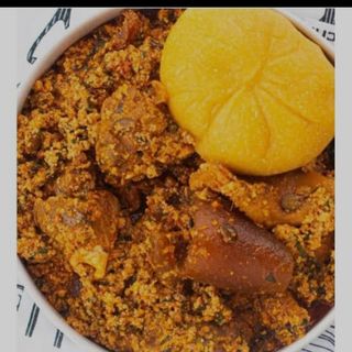 Egusi Soup, 2 Meat & Any Swallow of Choice