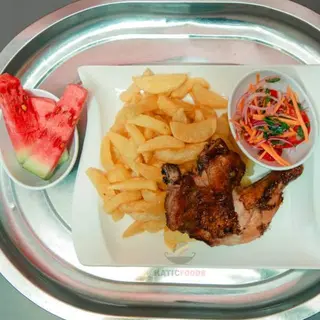 Chips + Quarter chicken