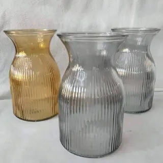 Jarrón Cristal   10*20 Cm.