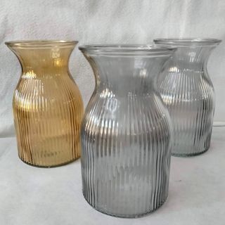 Jarrón Cristal   10*20 Cm.