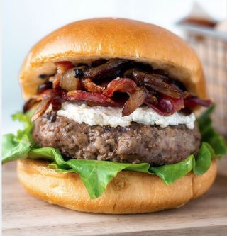 Goat cheese burger