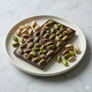 Tavoletta cioccolato fondente 60% e pistacchio
