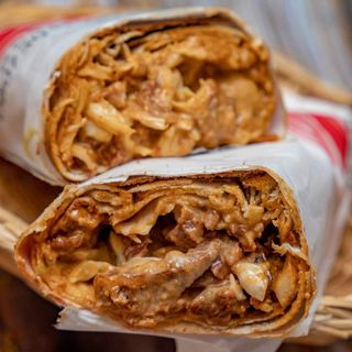 Pure Suya meat Shawarma  