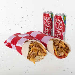 Vatreni Gyros (Pork) Rulla Combo x 2