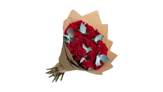 16 წითელი ვარდის თაიგული
