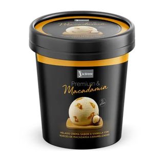 Helado Vainilla Nueces Macadamia Tarrina 500 Ml.