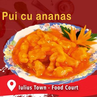 Combo pui cu ananas și orez