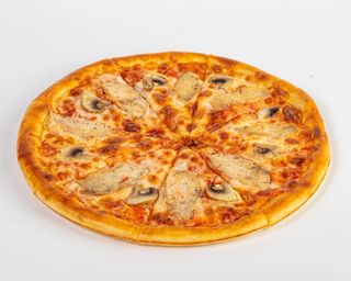 Пицца с курицей и грибами