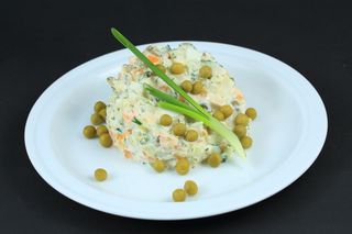 Салат "Оливье" с семгой (250 гр.)