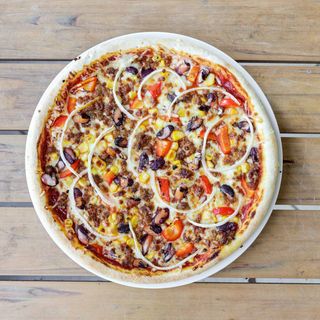 Tex-Mex Pizza Large.