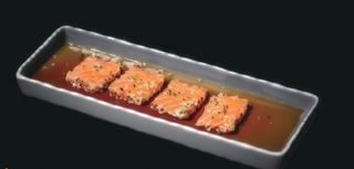 89. Tataki Sake con ponzu (6 Pzs.)