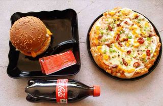 Pizza burger Combo