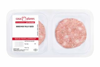 Burger de pollo con queso (2 uds)