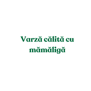 Varza calita cu mamaliga