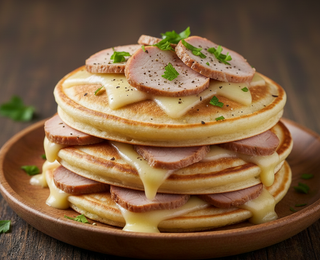 Палачинка със свинско филе и кашкавал