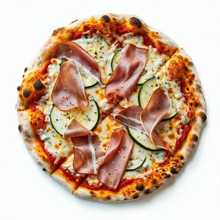 Prosciutto cotto, zucchine e gorgonzola