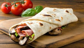 Crispy ham & mushroom