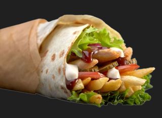 Kebab meksykański z serem tortilla