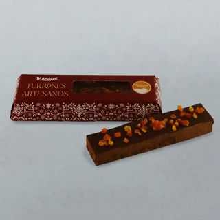 Turrón de chocolate y naranja