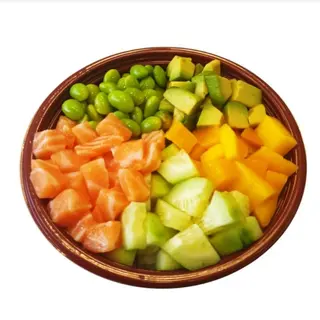 Poke salmón mango