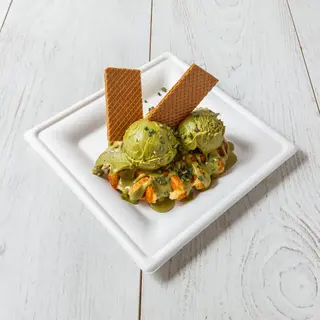 Waffel con Nutella di pistacchio