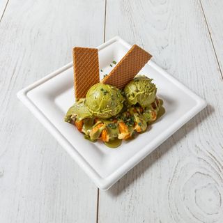 Waffel con Nutella di pistacchio