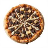 Pizza Dulce Con Bordes Rellenos De Chocolate Blanco (30 cm.)