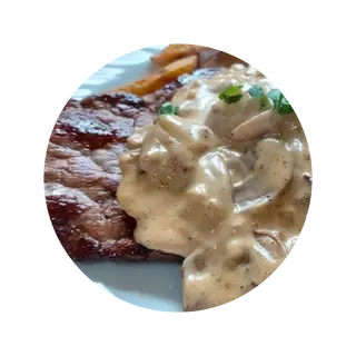 Steak Viande À La Crème