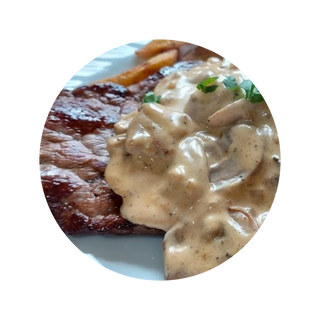 Steak Viande À La Crème