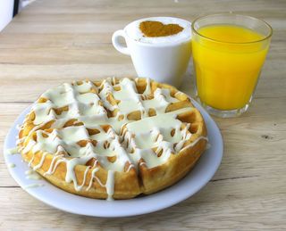 Gofre Con Chocolate Blanco