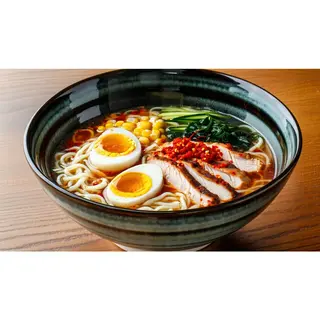 Fried ramen noodles
