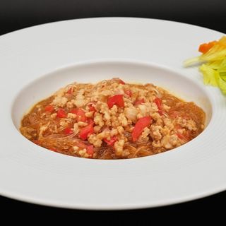 250) Spaghetti di soia con carne piccante