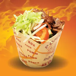 Döner kebab box mega