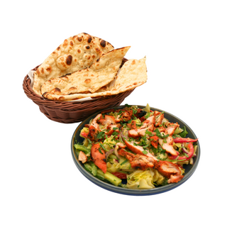 Chicken Tikka Salad + Garlic Naan