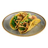 Тако з Чимічурі, ананасом, куркою та двома видами сиру