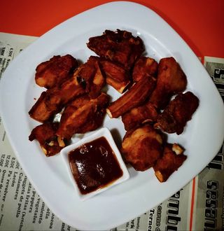 Ración De Costillas Barbacoa