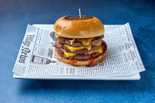 Smash burger bacon triple