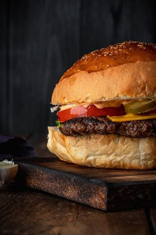 Бургер с грибами