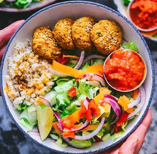 Plato Falafel Vegetal