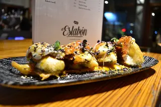 Morcilla De Arroz En Tempura 