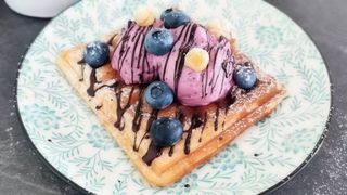 waffle gelato e nutella