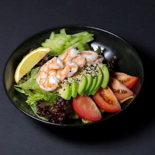 Салат з креветками