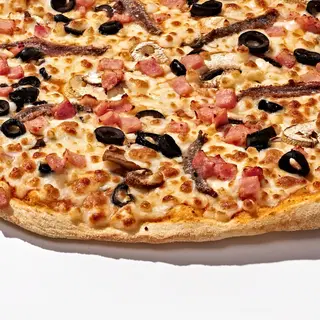 Pizza 4 Estaciones Medio Metro