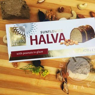 Chałwa słonecznikowa z orzeszkami ziemnymi “Zolotyj Vik” 470g
