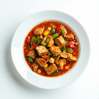 Tocanita picanta de carne de porc