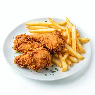 Menú de pollo frito 2 pice