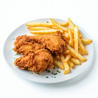 Menú de pollo frito 2 pice